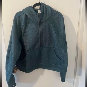 Lululemon Sparkle Scuba Oversized Hooded Half Zip - size XL/XXL